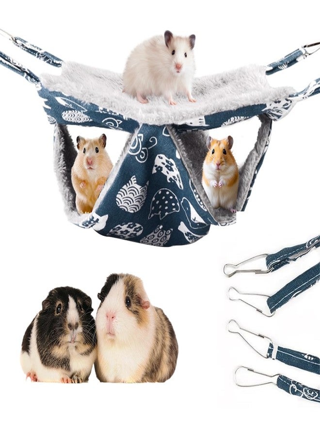 Plexaris Rat Hammock, 2-Layer Small Pet Hanging Bed for Chinchilla Cage, Hamster House, Guinea Pig House, Comfortable Sleeping Bed for Rodent Pets, Travel and Seasonal Use - Image 1